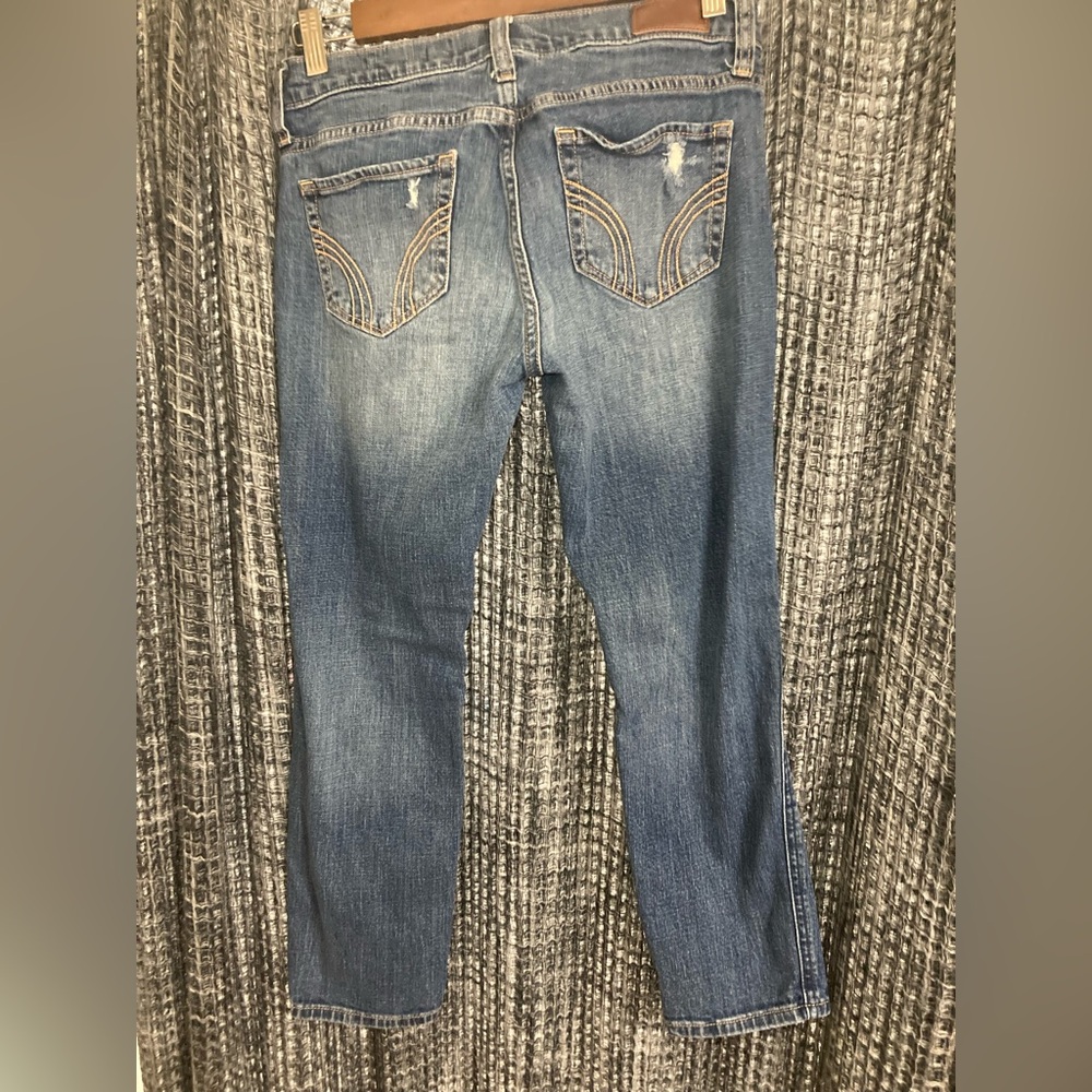 Hollister Light Blue Distressed Skinny Jeans - Picture 7 of 10